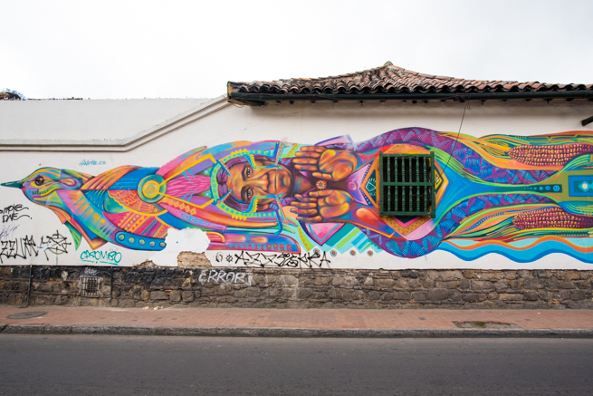 コロンビアの首都ボゴタのアート