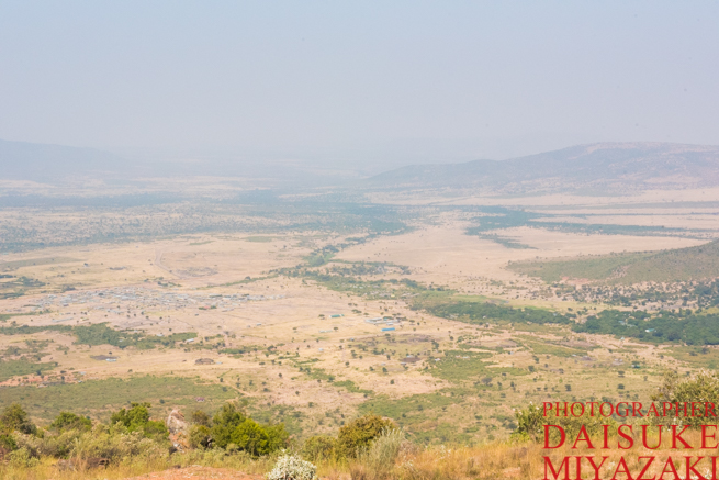 マサイマラ国立公園付近の山頂からの写真